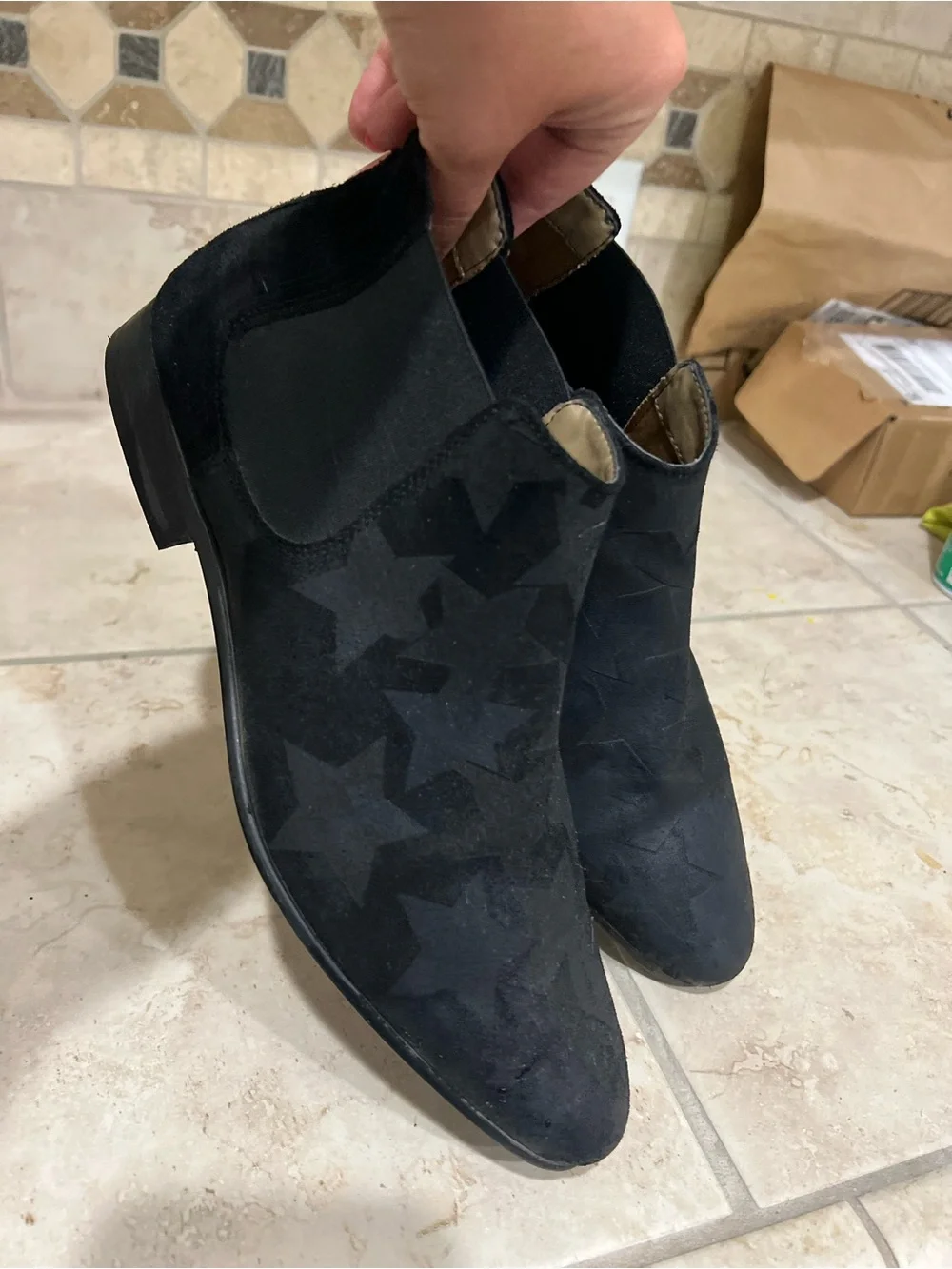 Aldo Black Suede Star Chukka Boot - Men